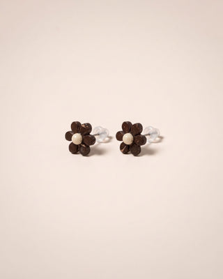 Blossom Petal Coconut Shell Studs