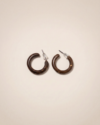 Natural Coconut Shell Studs
