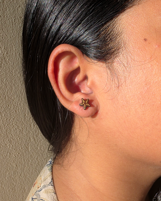 Starfish Coconut Shell Studs