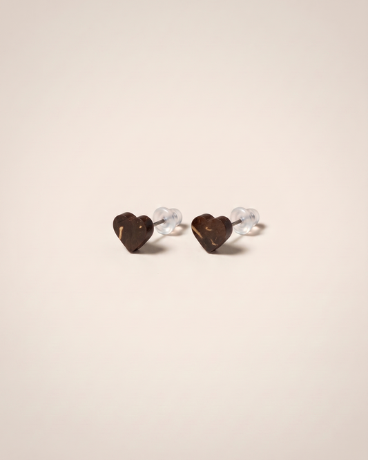 Natural Coconut Shell Studs