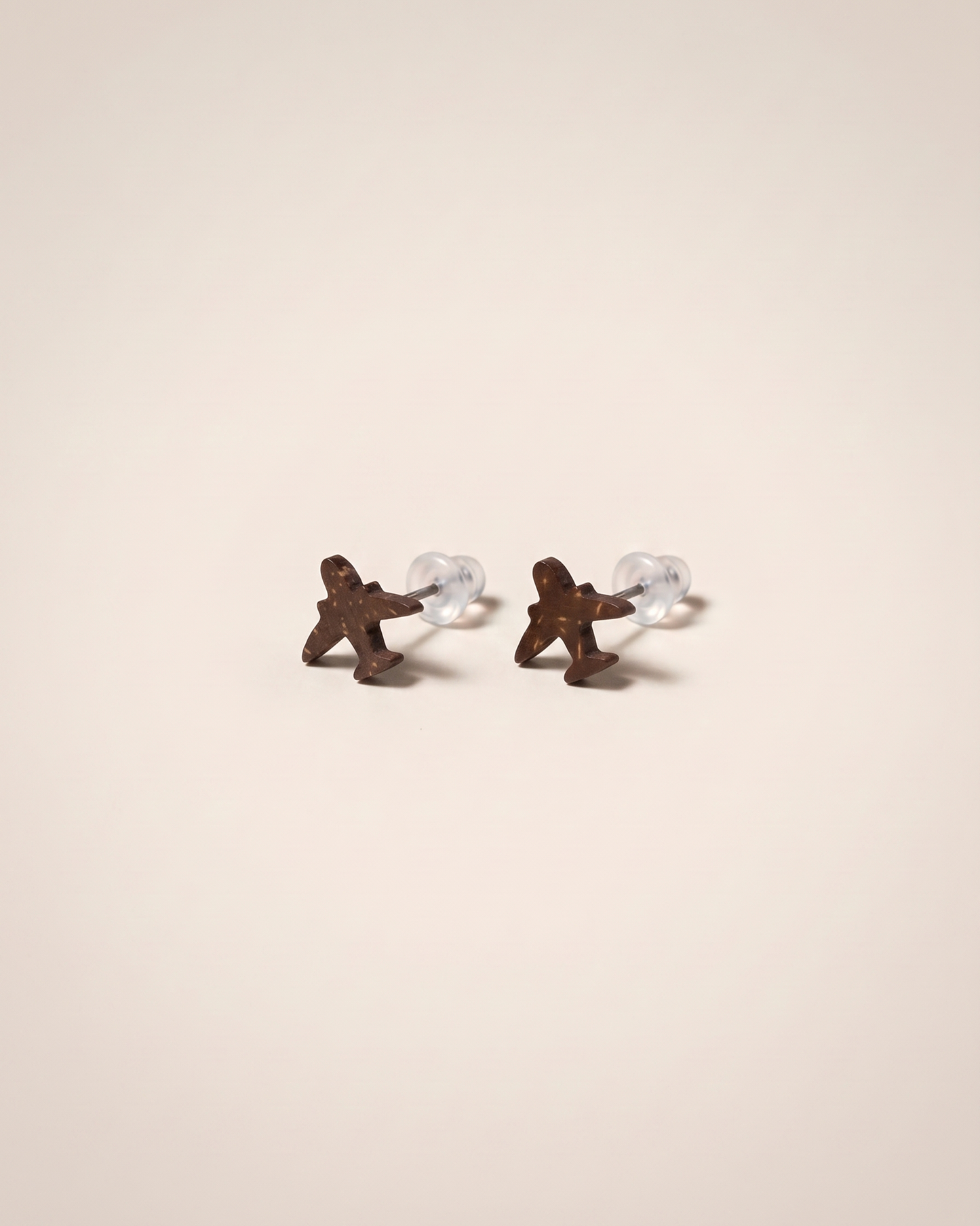 Natural Coconut Shell Studs